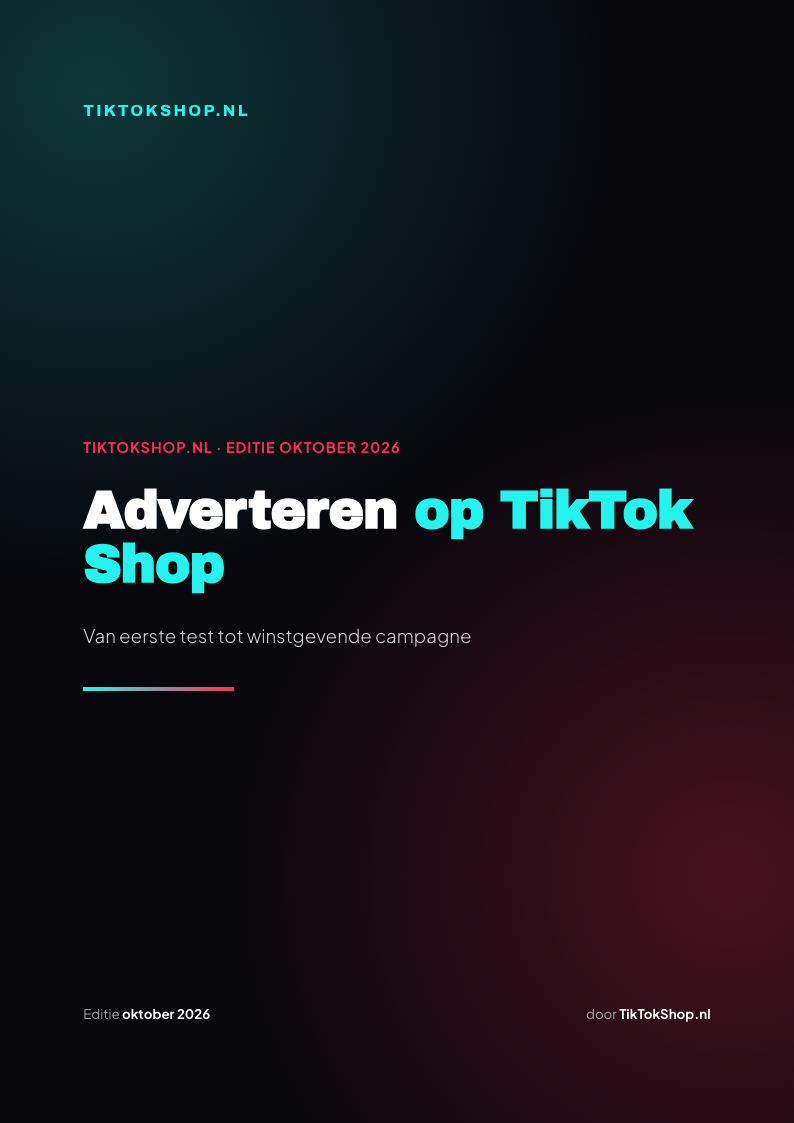 De cover van Adverteren op TikTok Shop