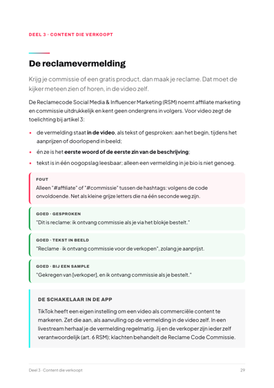 Pagina uit het boek: de reclamevermelding