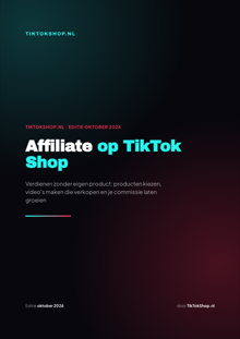 De cover van Affiliate op TikTok Shop