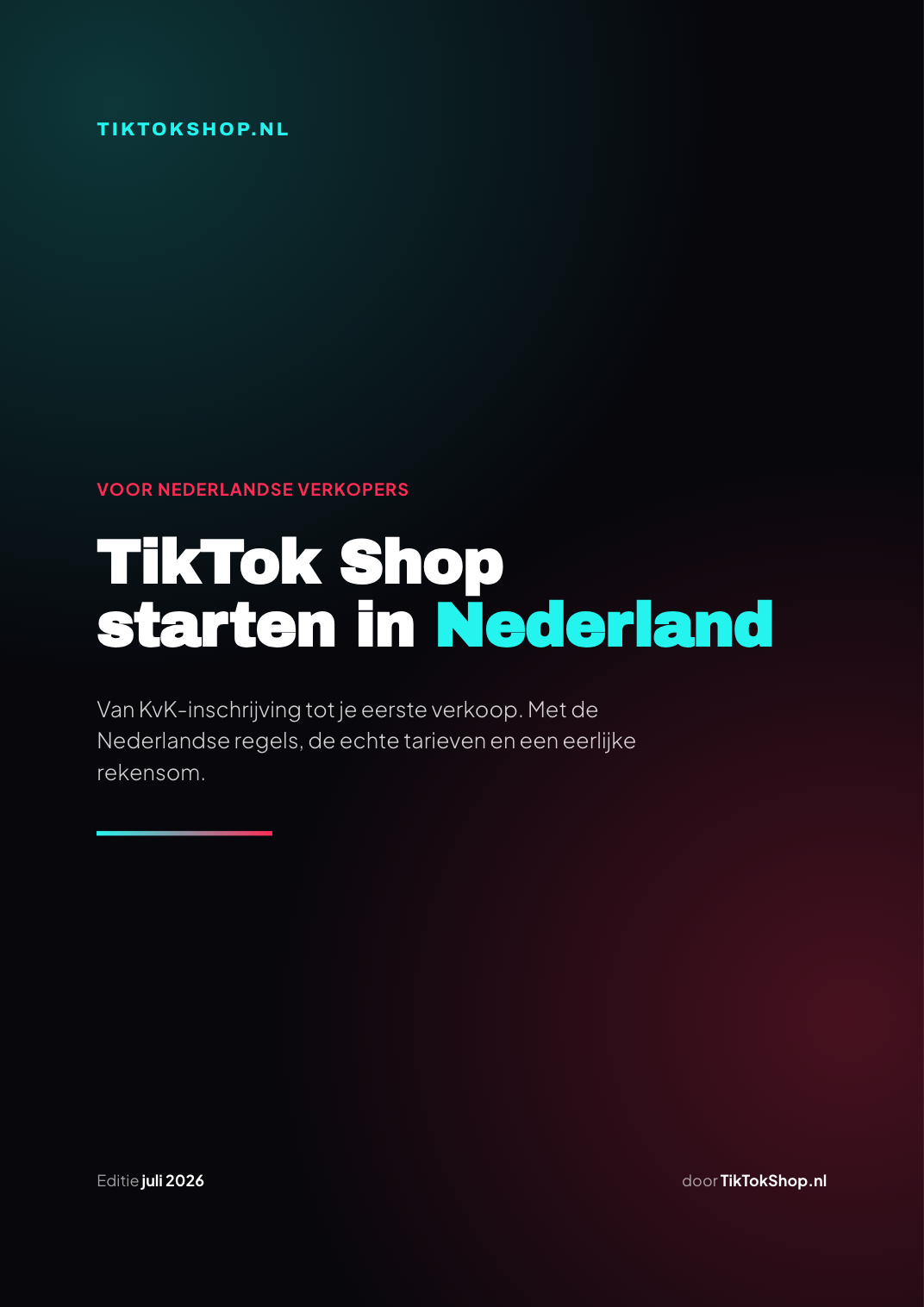 Cover van het ebook TikTok Shop starten in Nederland