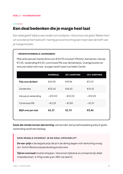 Pagina uit het boek: Rekenvoorbeeld: wat een korting je kost