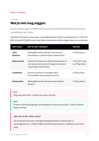 Pagina uit het boek: Wat je niet mag zeggen, met wetsartikel