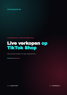 De cover van Live verkopen op TikTok Shop