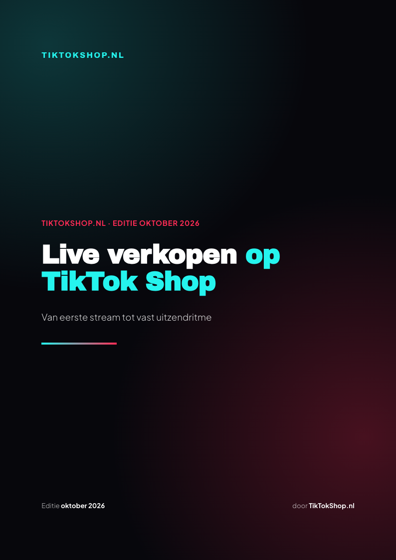 De cover van Live verkopen op TikTok Shop