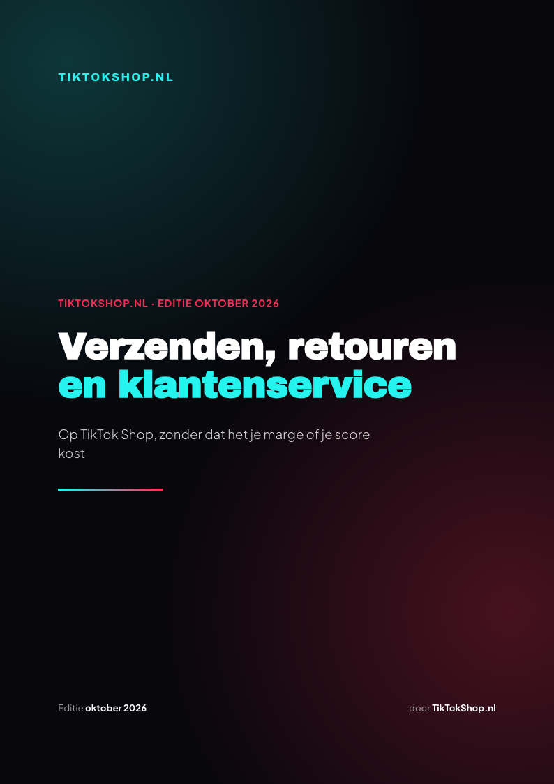 De cover van Verzenden, retouren en klantenservice