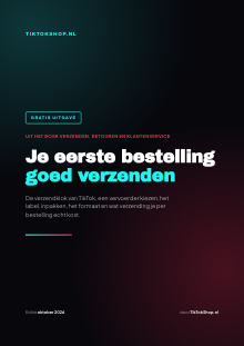 De cover van de gratis uitgave Je eerste bestelling goed verzenden