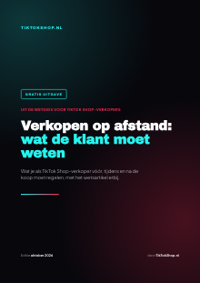 De cover van de gratis uitgave Verkopen op afstand: wat de klant moet weten